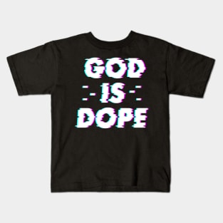 GOD IS DOP , Christian Jesus Faith Believer , optical illusion Kids T-Shirt